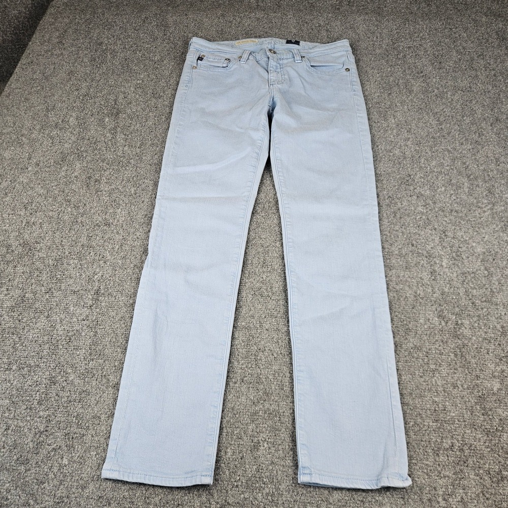 AG Adriano Goldschmied The Stevie Ankle Jeans Light Blue Slim Straight 27R